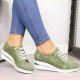 Fashionable Lace Up Orthopedics Wedge Heel Sneakers