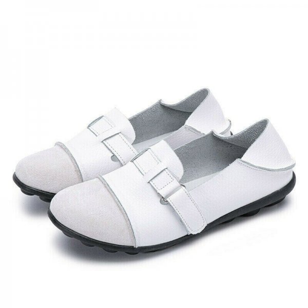 new casual comfy velcro soft leather shoes