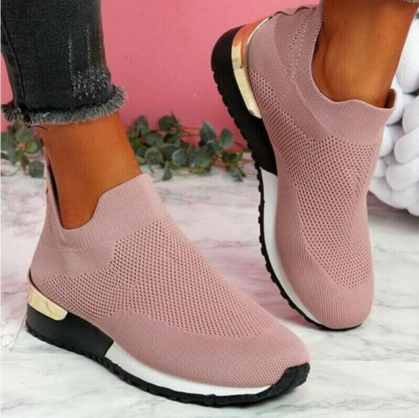 Elegant Elastic Slip-on Flat Shoes