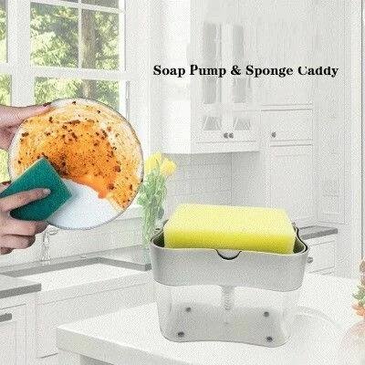 2 in 1 soap pump + sponge holder ( promotion )