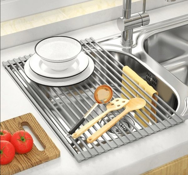 Roll Up Sink Rack-Essential kitchen tools