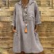 Stylish Casual Women Shirt Dress With Pockets